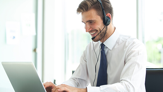 Man with headset