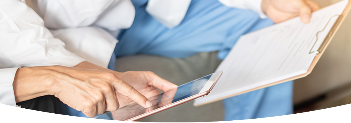 Health professionals using ViClarity's mobile app