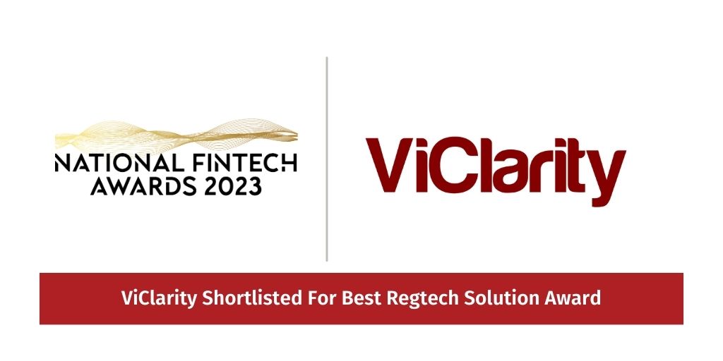 ViClarity Shortlisted For Best Regtech Solution Award