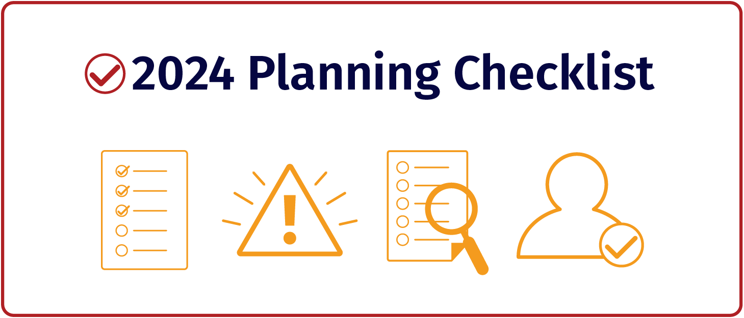 2024 Planning Checklist with icons