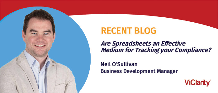 Recent Blog by Neil O'Sullivan - Are Spreadsheets and E